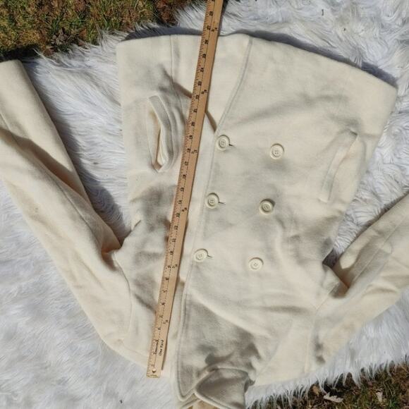 Anne Klein Size Small White Ivory Peacoat Winter Warm AK Long Sleeve Snow - Picture 3 of 11